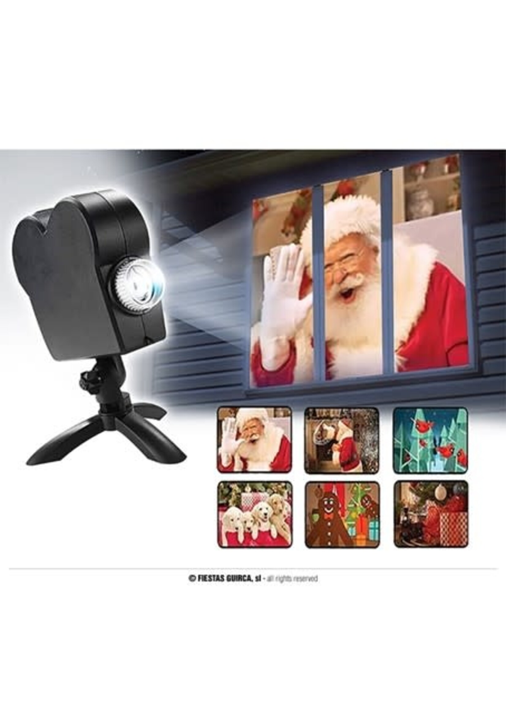 Feestkleding Breda Led raam projector films halloween/kerstmis e.d.