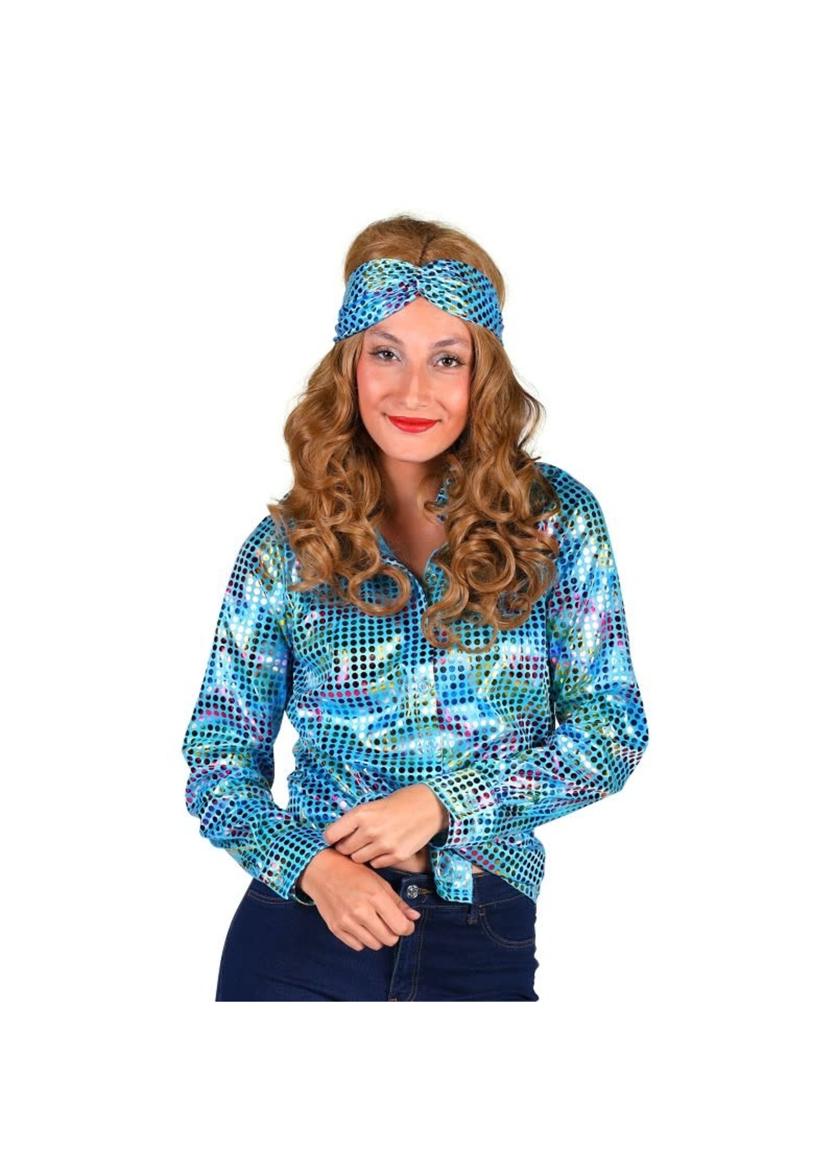 Thetru Blouse disco dames Turquoise