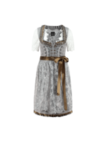 Haus Huberts Dirndl 2-delig zilvergrijs / antiek brons