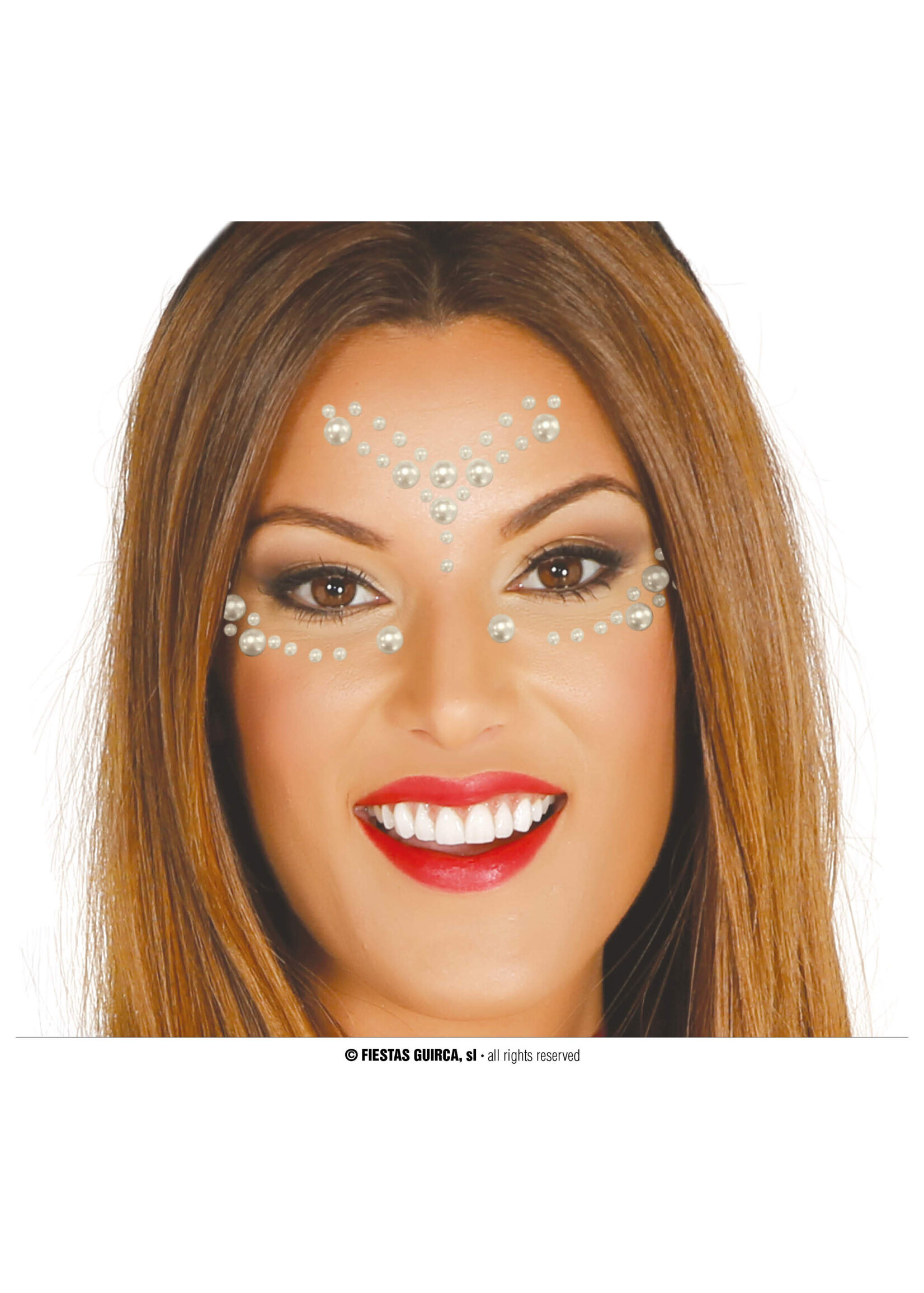 Fiestas Guirca Gezicht sticker bubbels