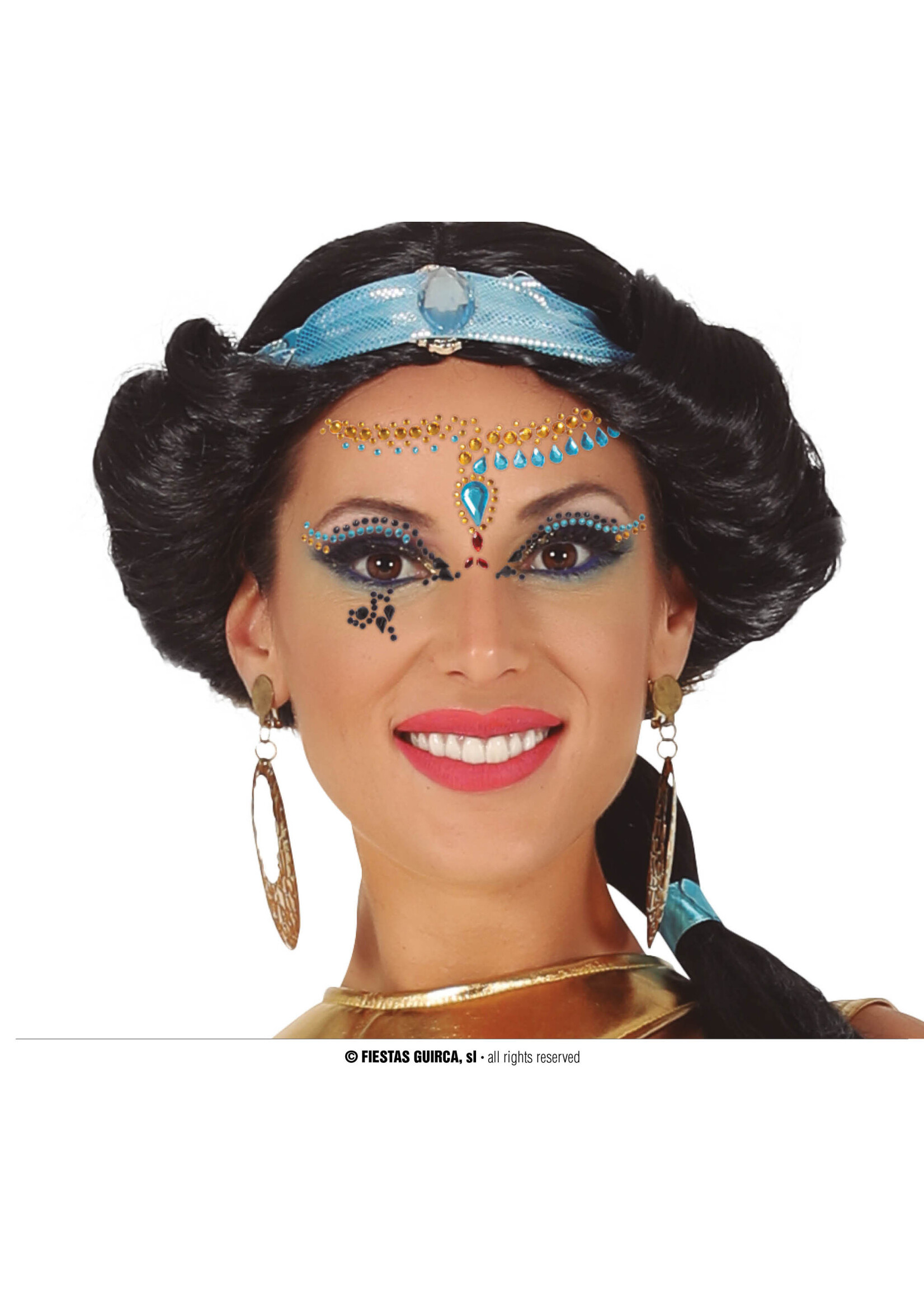 Feestkleding Breda Gezicht sticker egypte