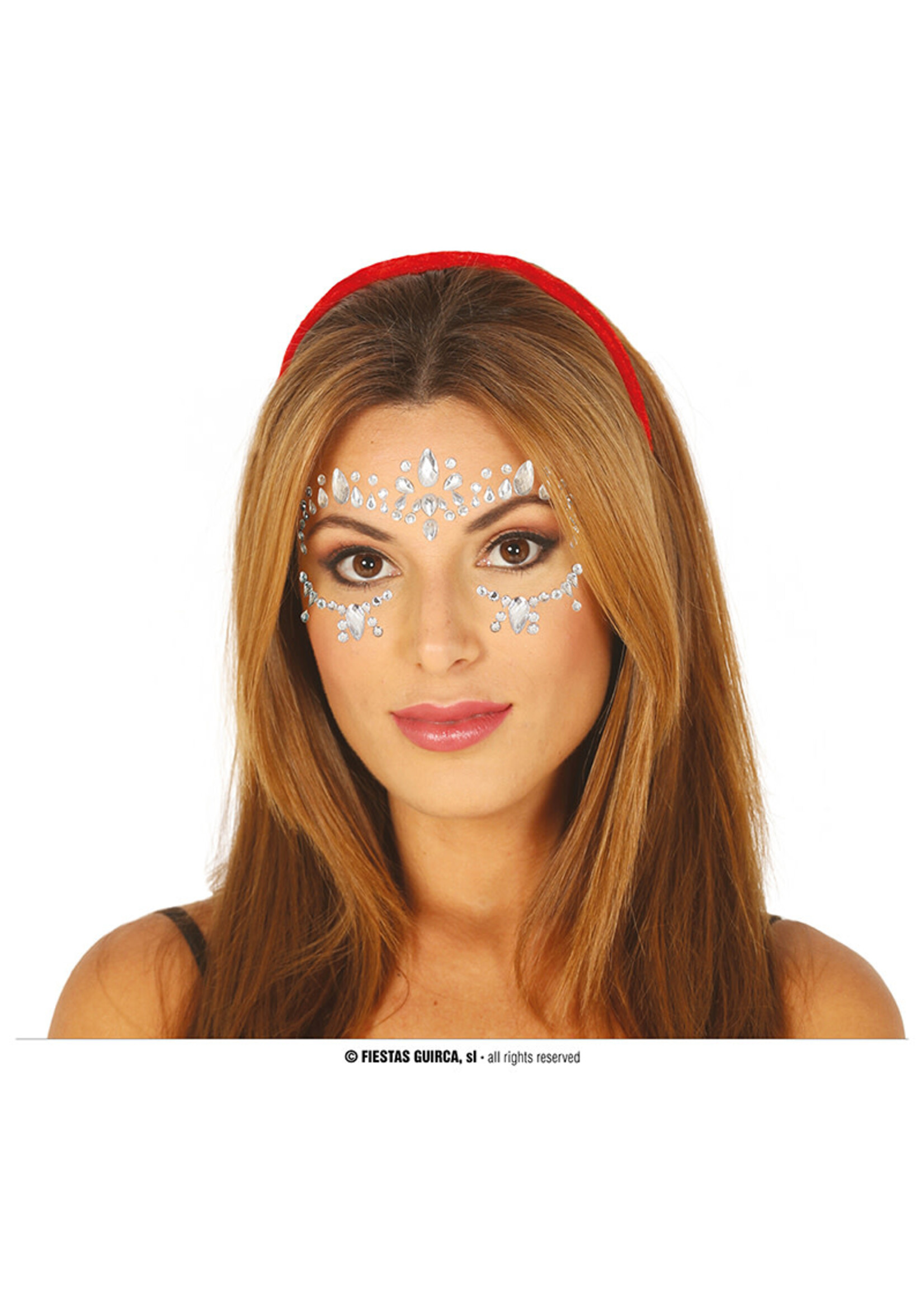 Fiestas Guirca Gezichtssteentjes diamanten masker