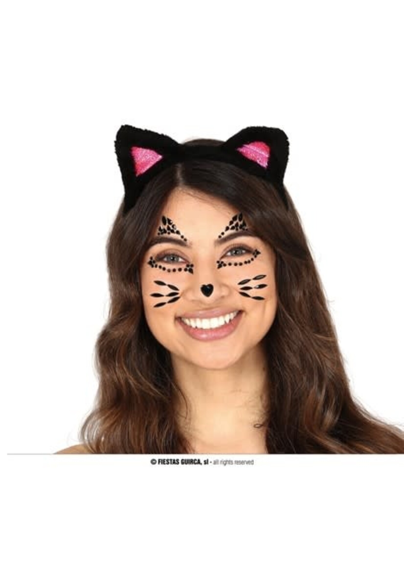 Fiestas Guirca Gezichtssteentjes kat