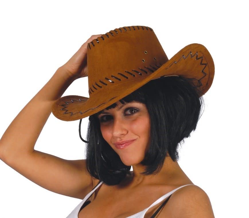 EOZY Suède Cowboyhoed Cattleman Western Style
