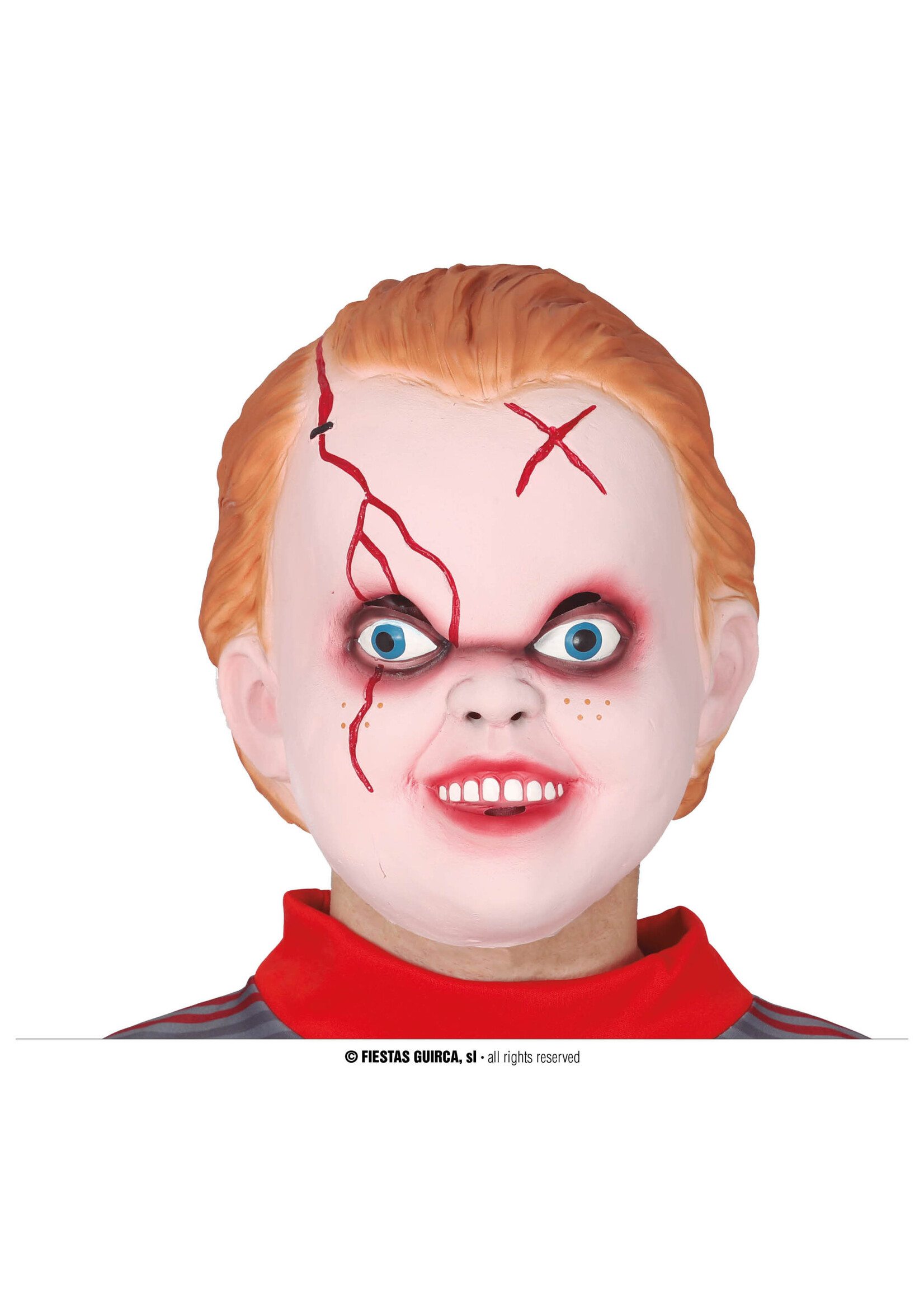 Fiestas Guirca Diabolical boy mask latex