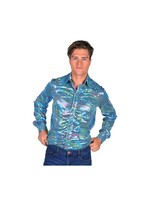 Thetru Heren shirt disco turquoise