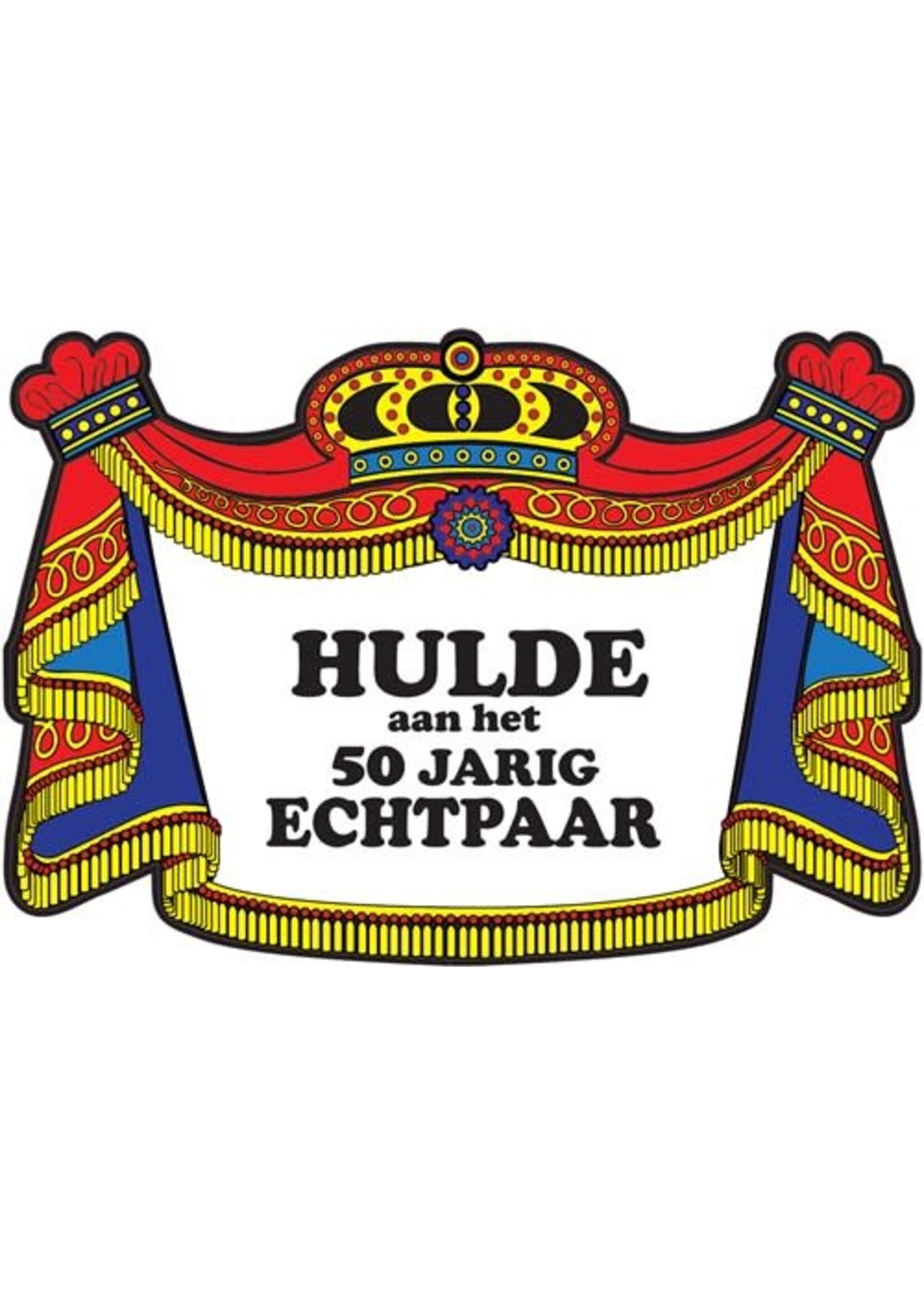 Kroonschild Hulde aan het 50 jarig echtpaar