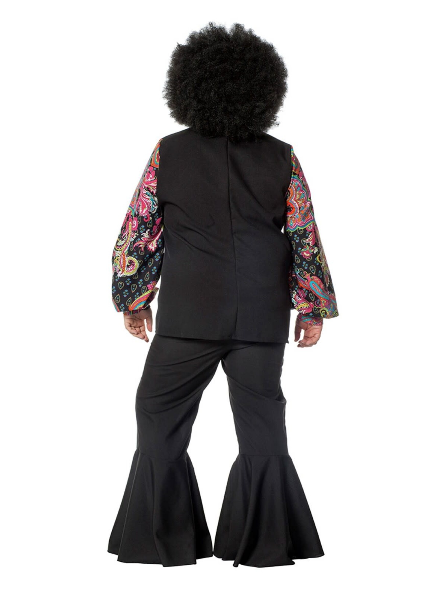 Feestkleding Breda Hippie hemd zwart/pink (zonder broek)