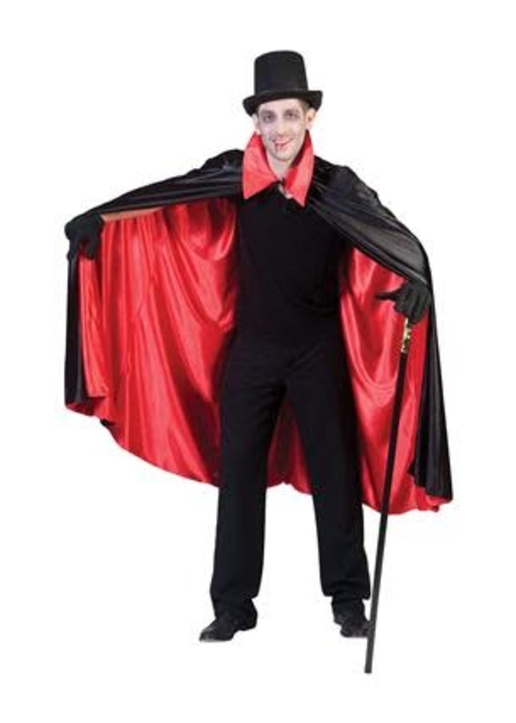 Feestkleding Breda Cape Dracula zwart / rood