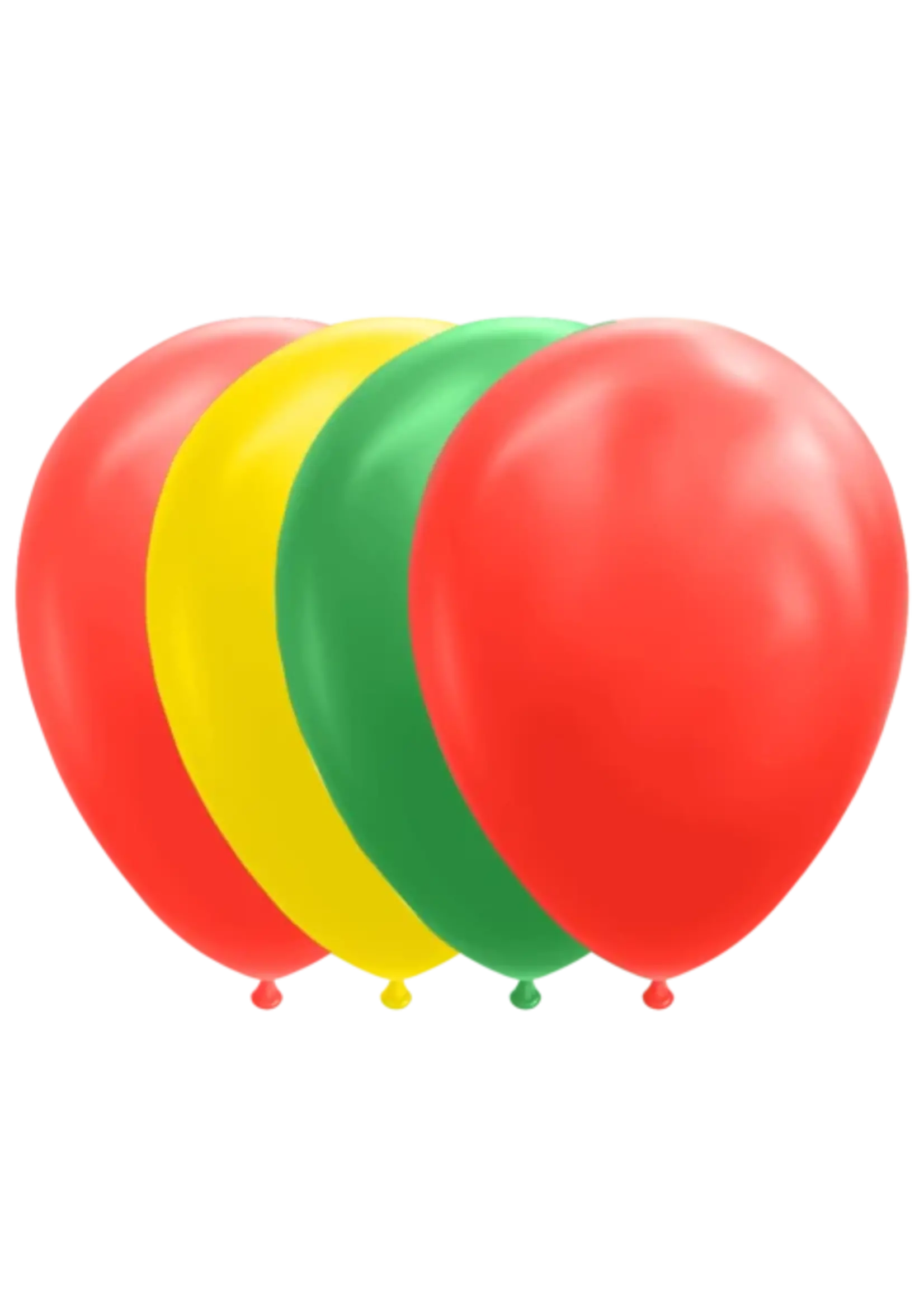 We Fiesta Party 10 ballonnen 30 cm rood/geel/groen