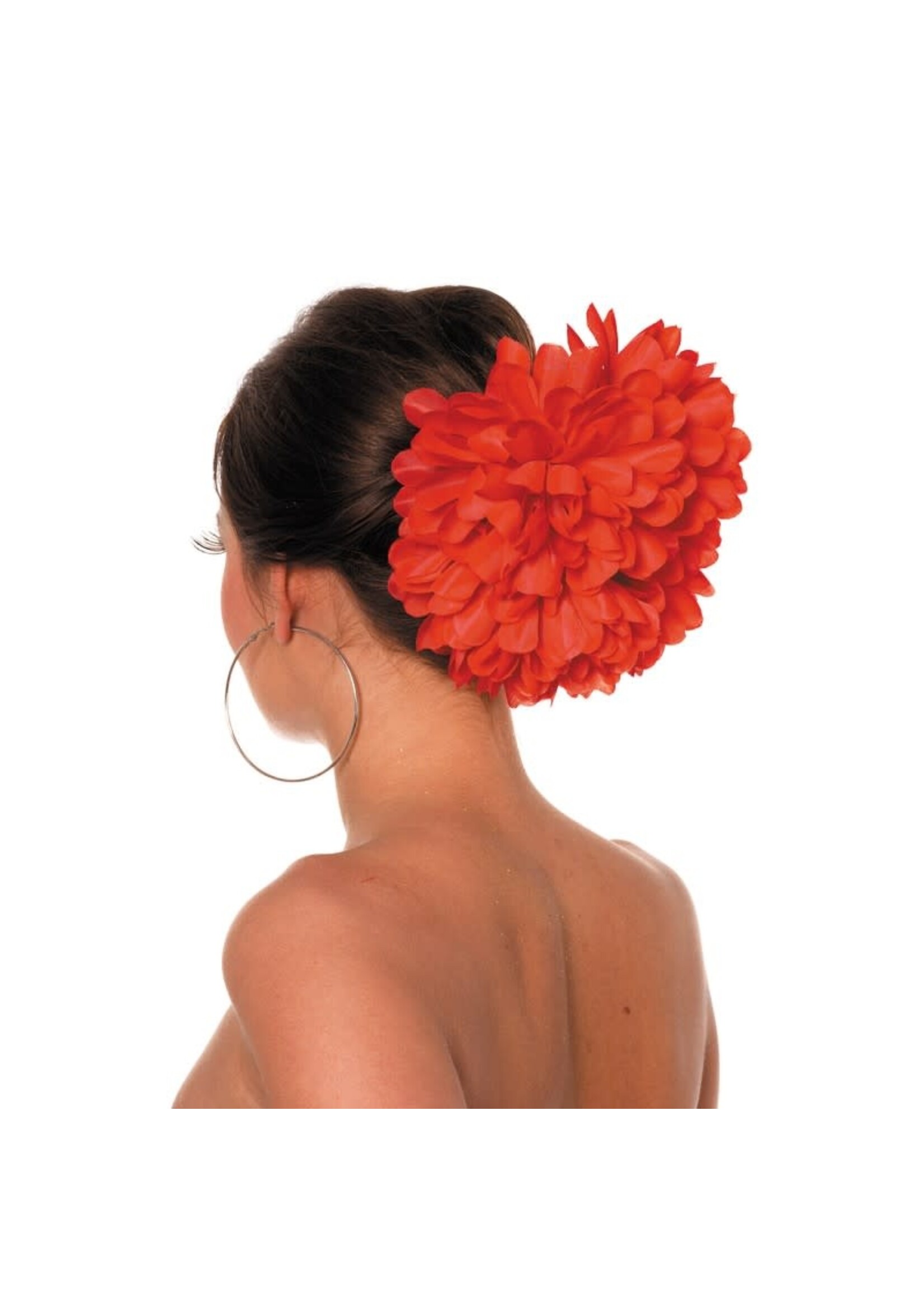 Feestkleding Breda Haarclip Bloem Rood