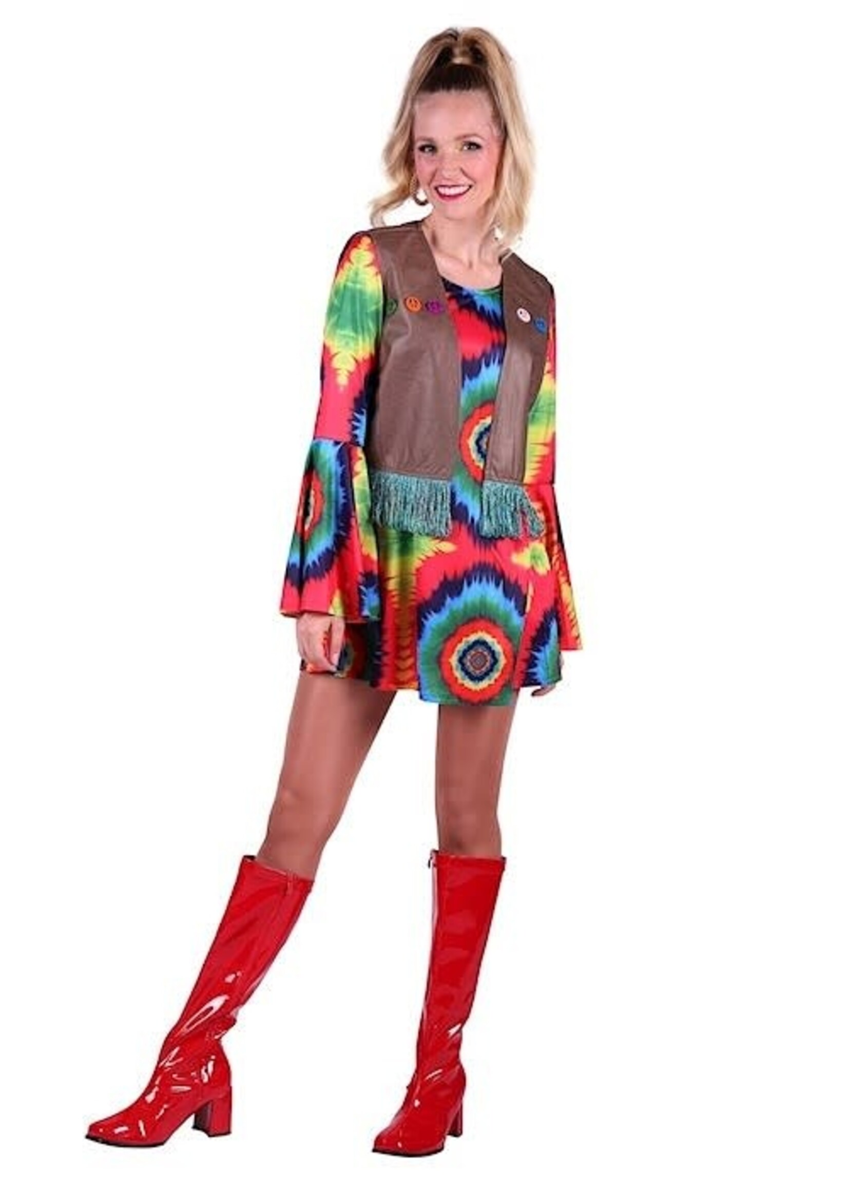 Feestkleding Breda Hippie dame "Luna of Moon" Batik