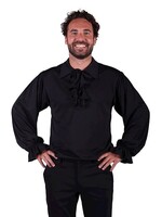 Feestkleding Breda Blouse piraat/middeleeuwen zwart