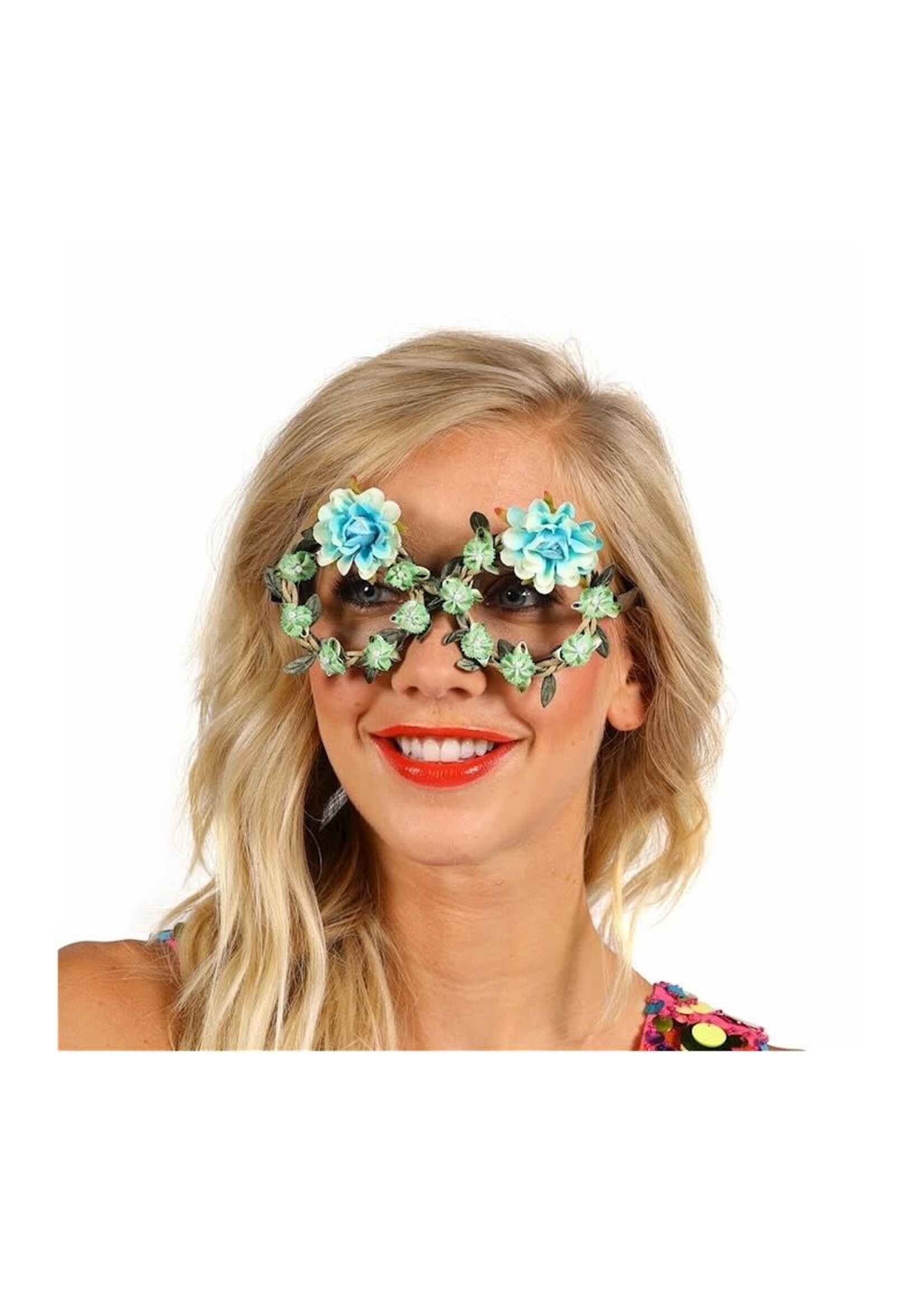 Feestkleding Breda Bril ''Flower'' Turquoise