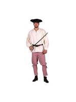 Feestkleding Breda Piraten broek rood/wit