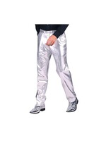 Thetru Broek metallic zilver mannen