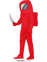 Feestkleding Breda Red astronaut