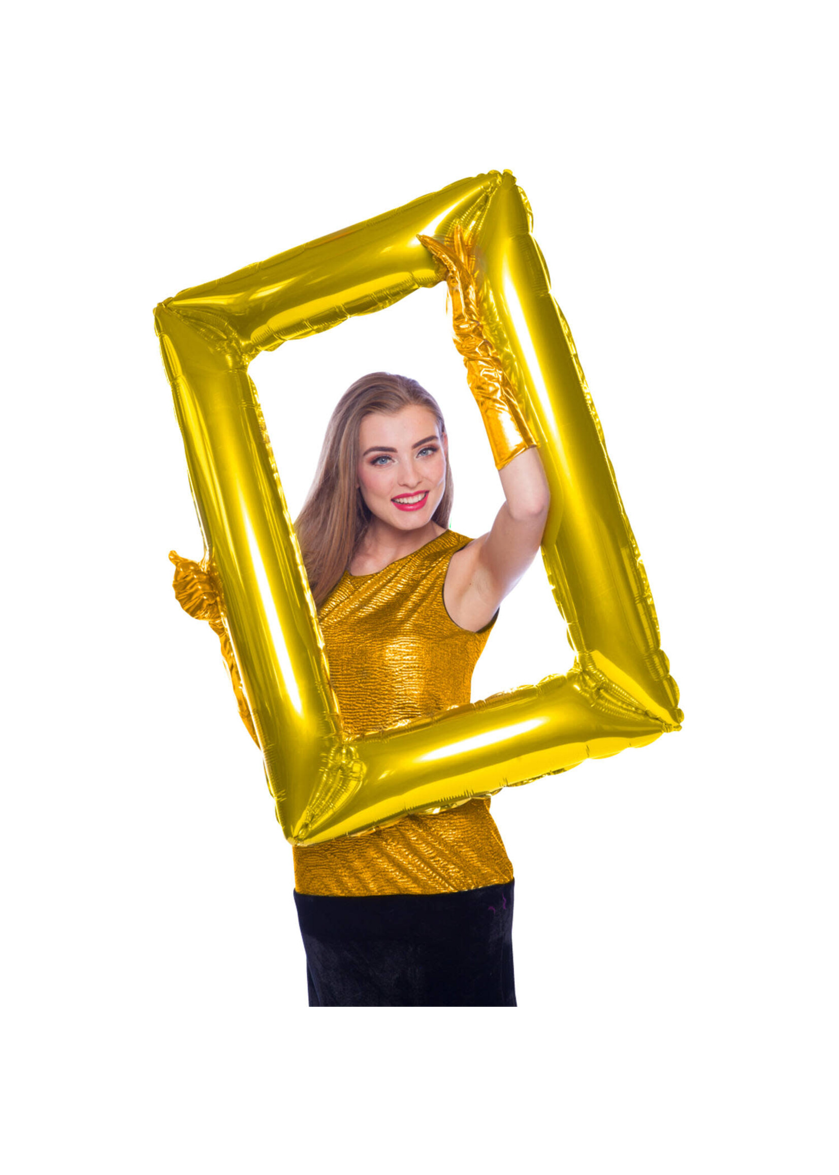 Folat Folieballon fotolijst goud