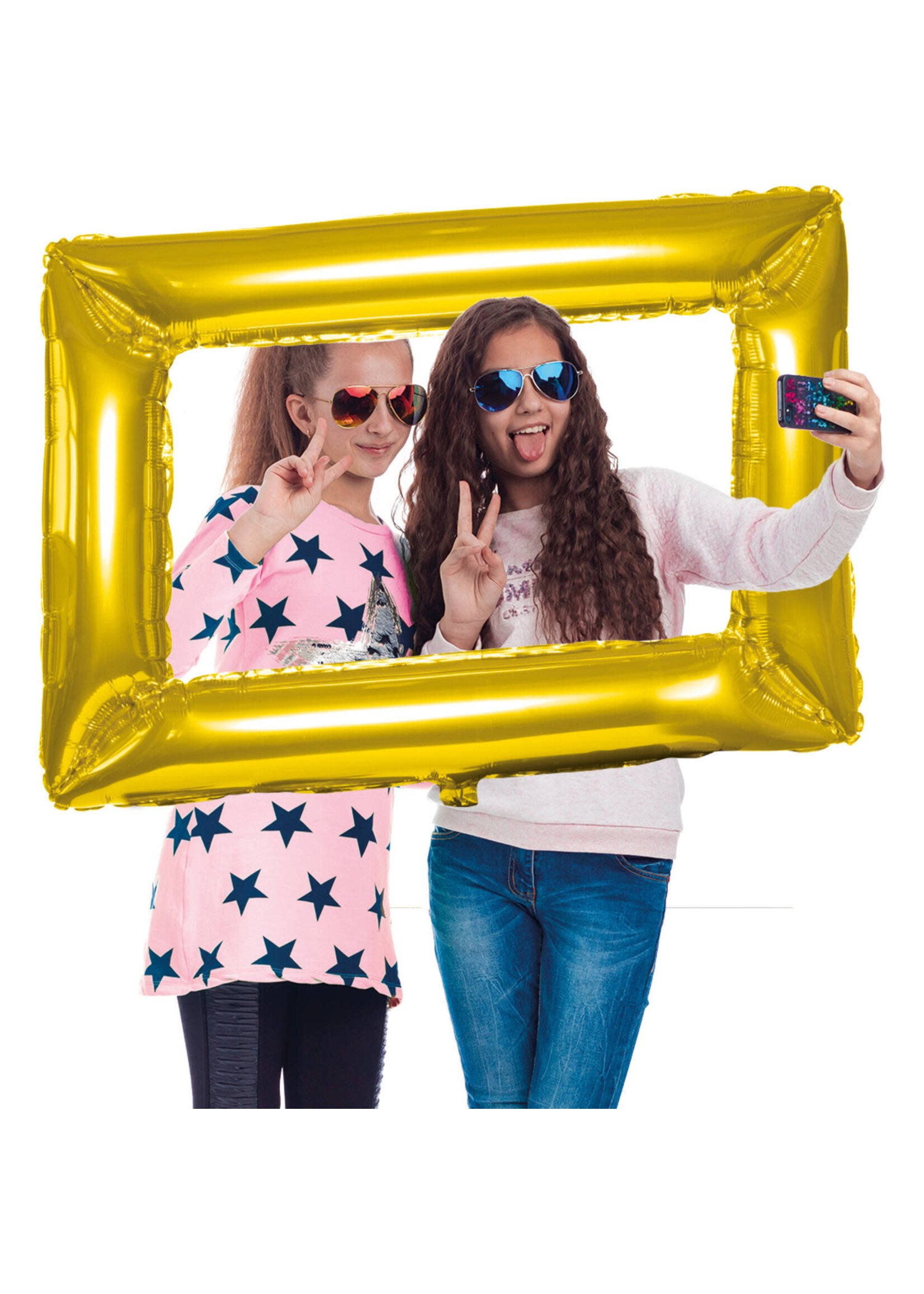 Folat Folieballon fotolijst goud
