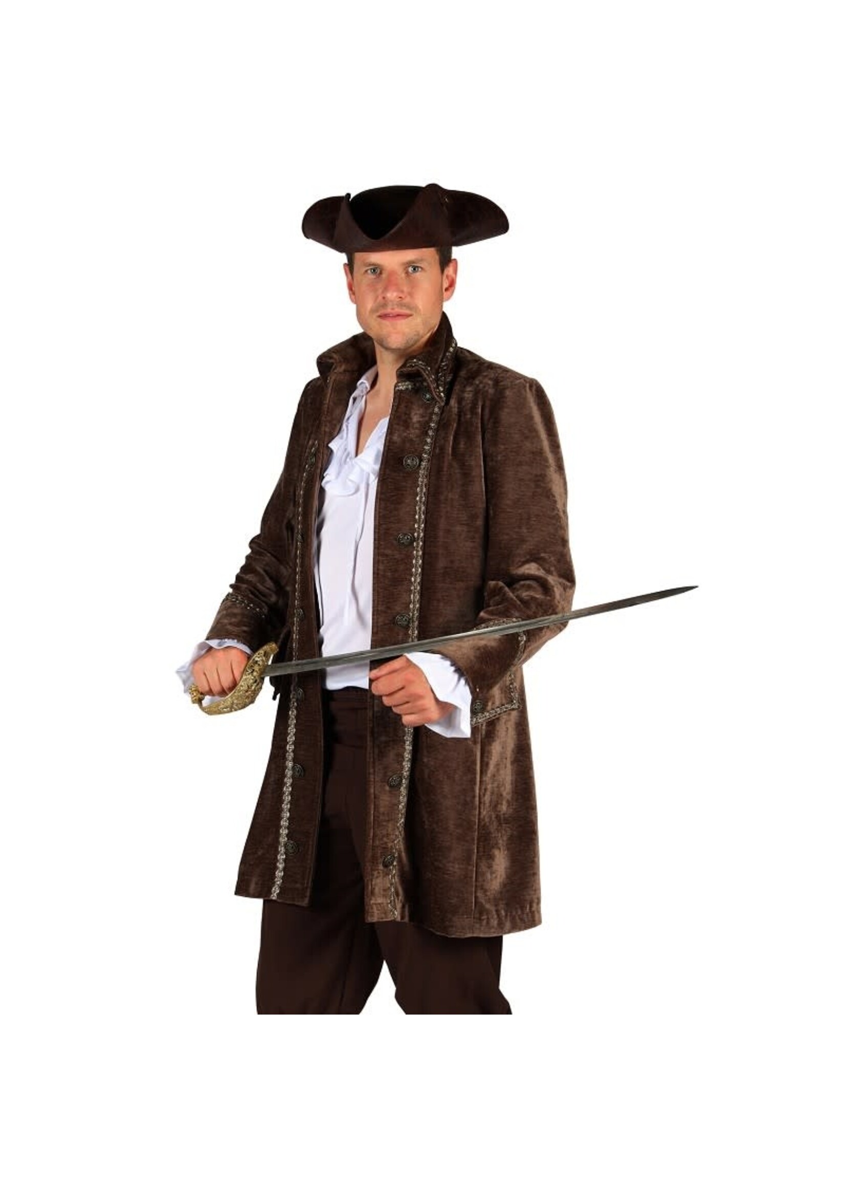 Feestkleding Breda Jas Heren Buccaneer bruin