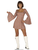 Feestkleding Breda Hippie jaren 70 jurk