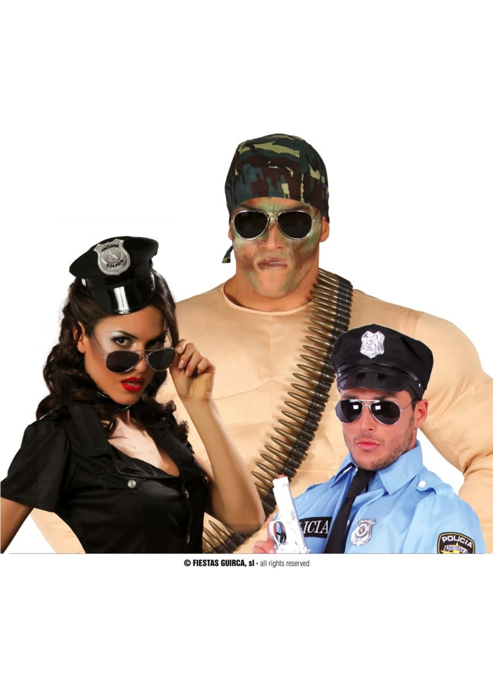 Fiestas Guirca Politie bril