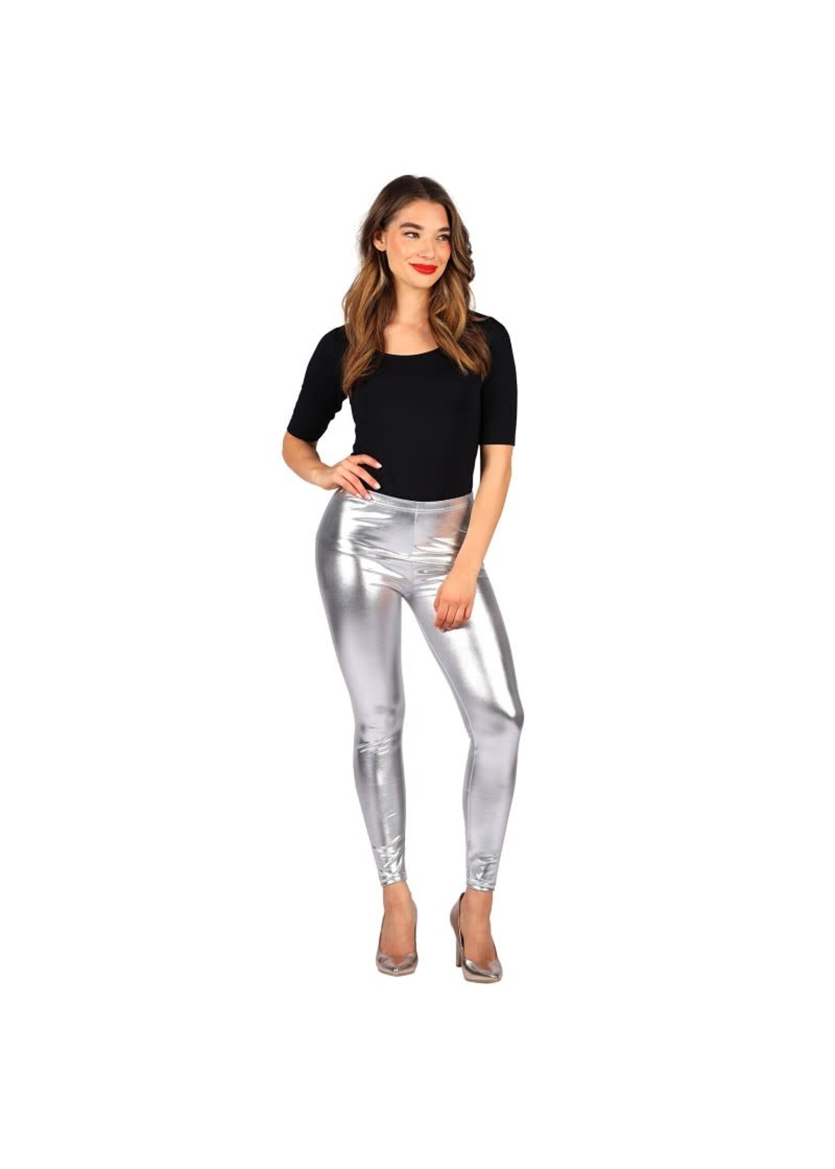 Thetru Legging Metallic zilver
