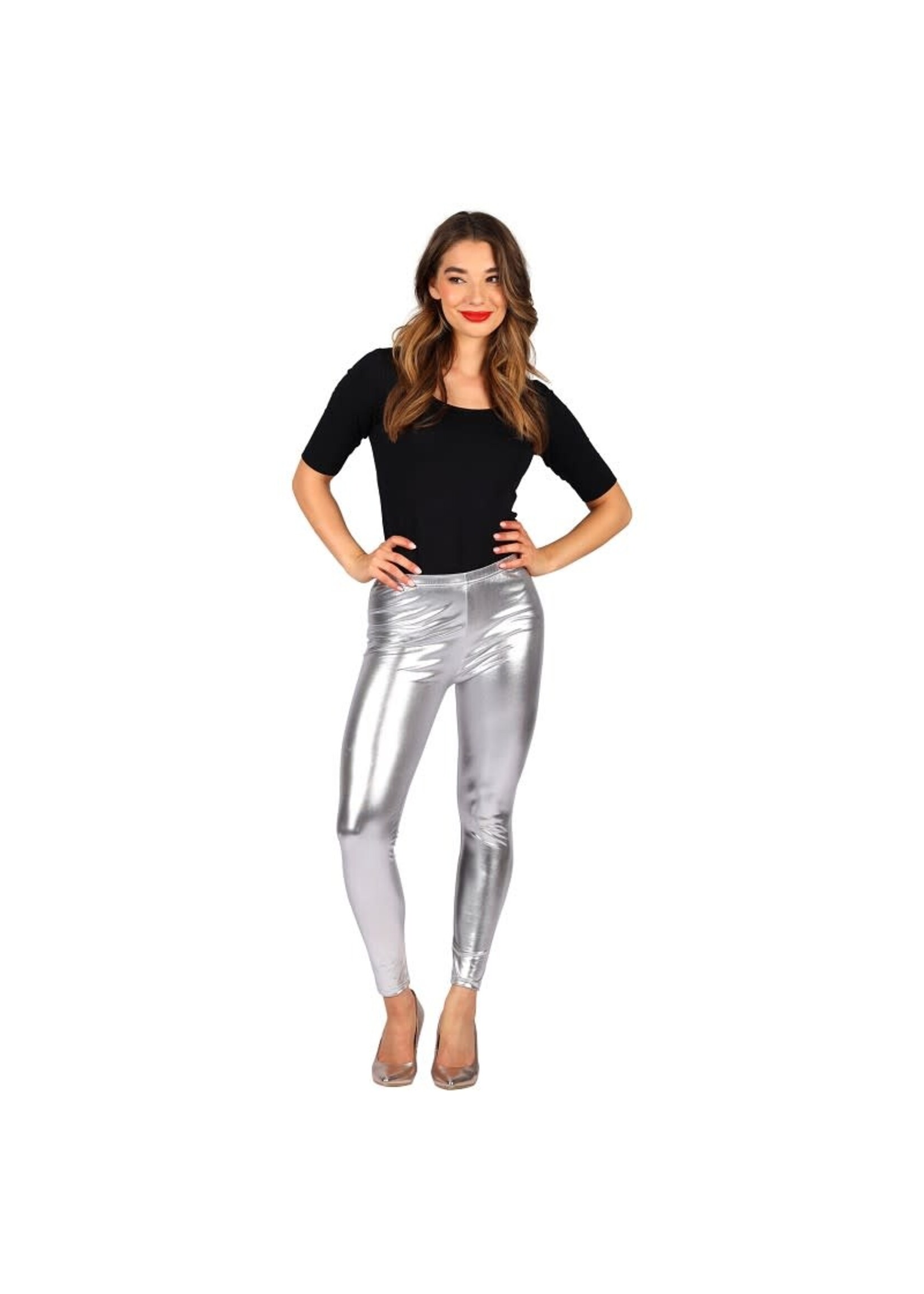 Thetru Legging Metallic zilver