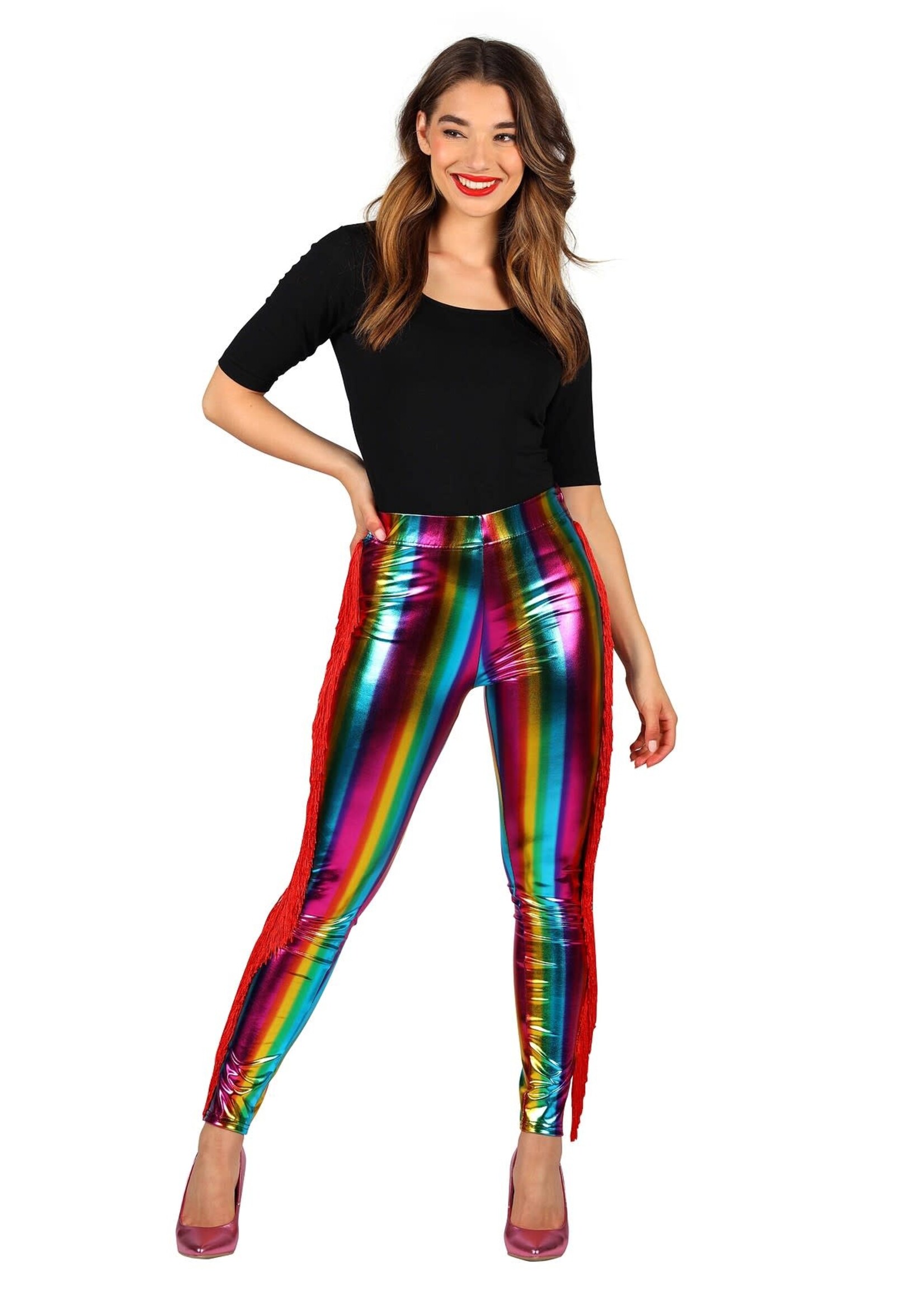 Thetru Broek Dames Metallic Franjes