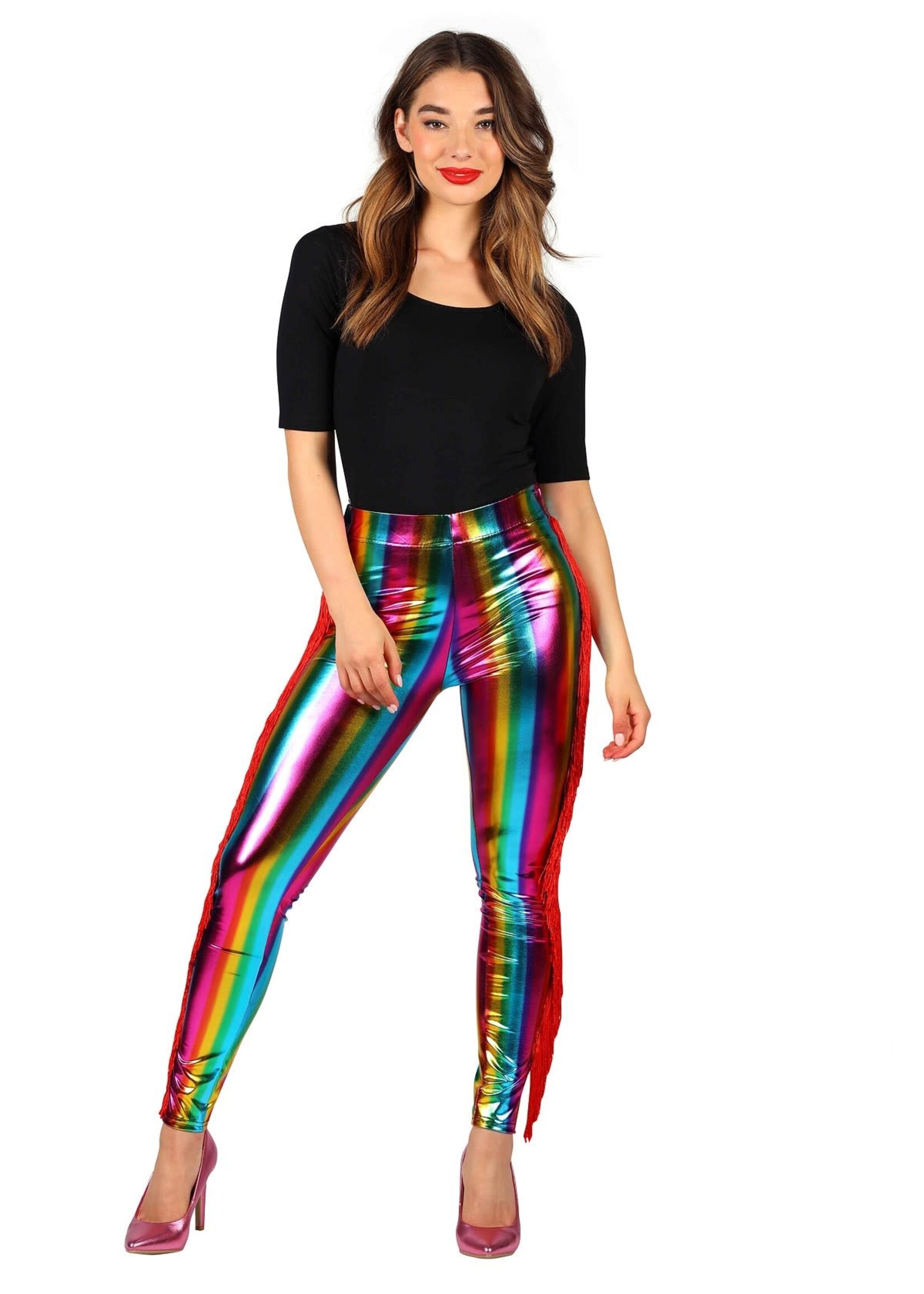 Thetru Broek Dames Metallic Franjes