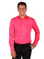 Thetru Herenhemd "Basic colours" Neonpink