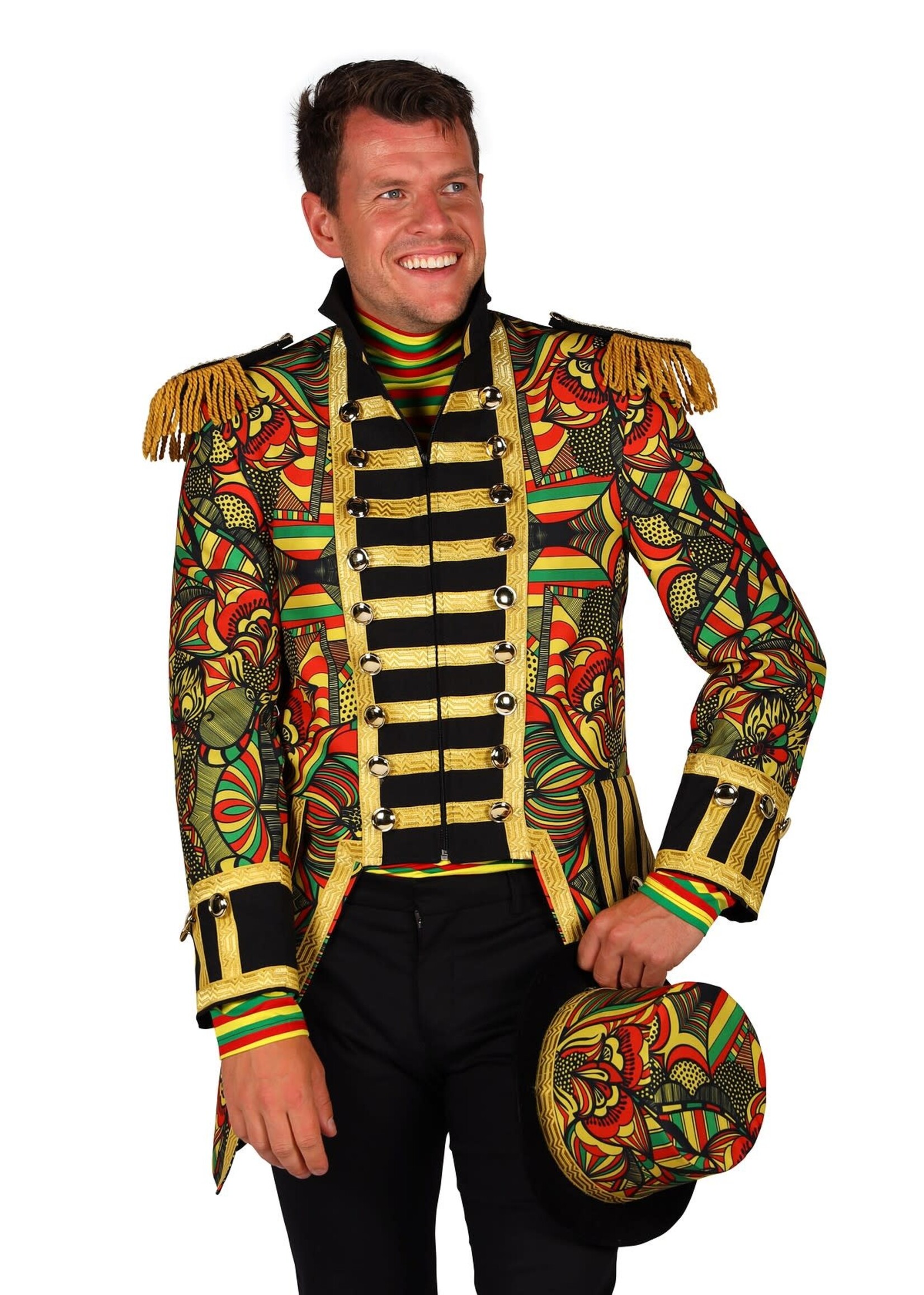 Thetru Herenjas African look Rood-Geel