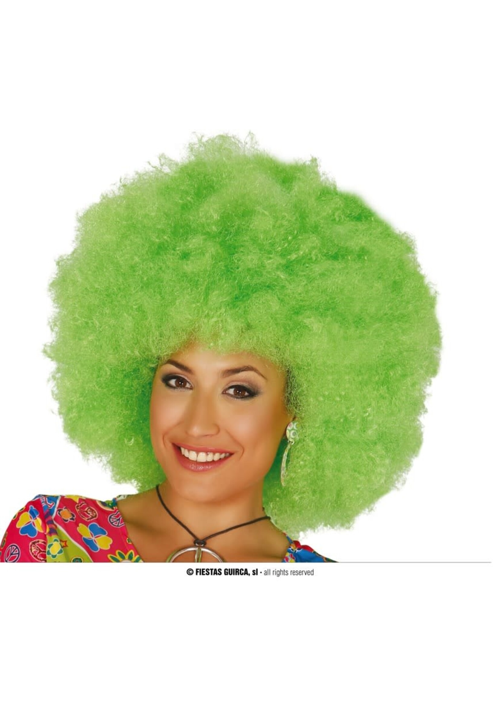 Feestkleding Breda Hippie afro groen