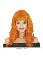Feestkleding Breda Pruik oranje