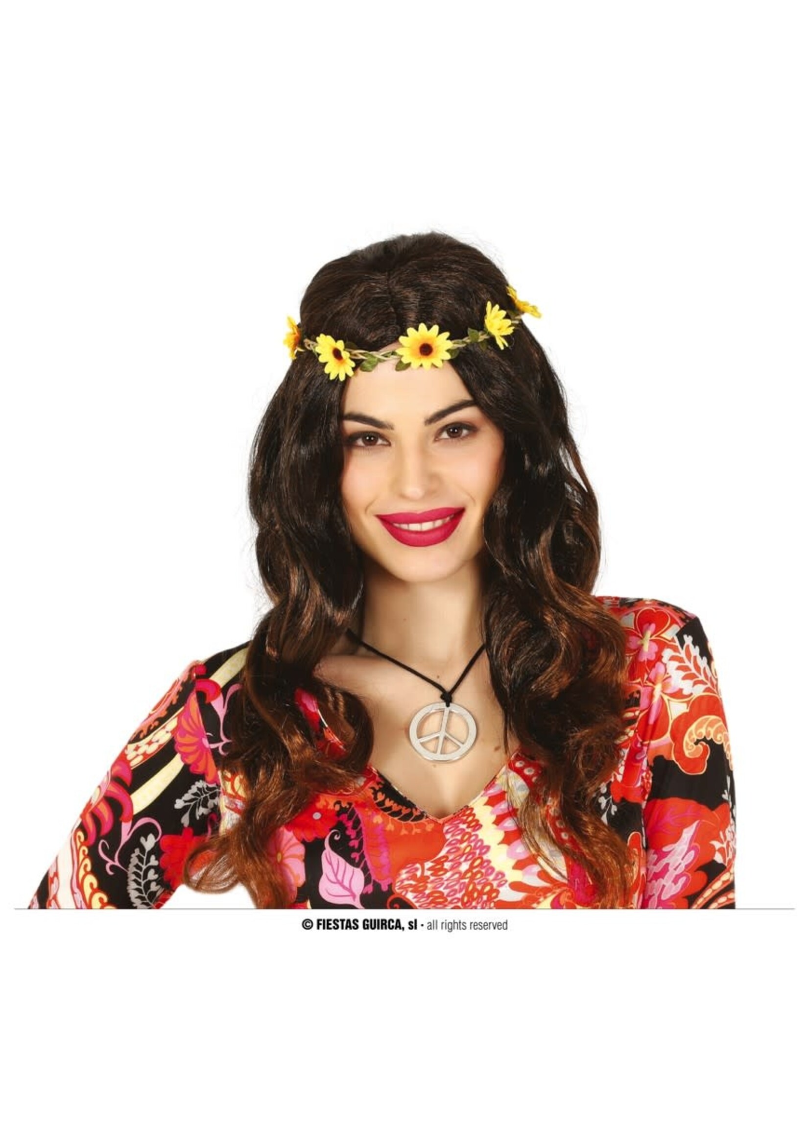 Feestkleding Breda Pruik dames hippie