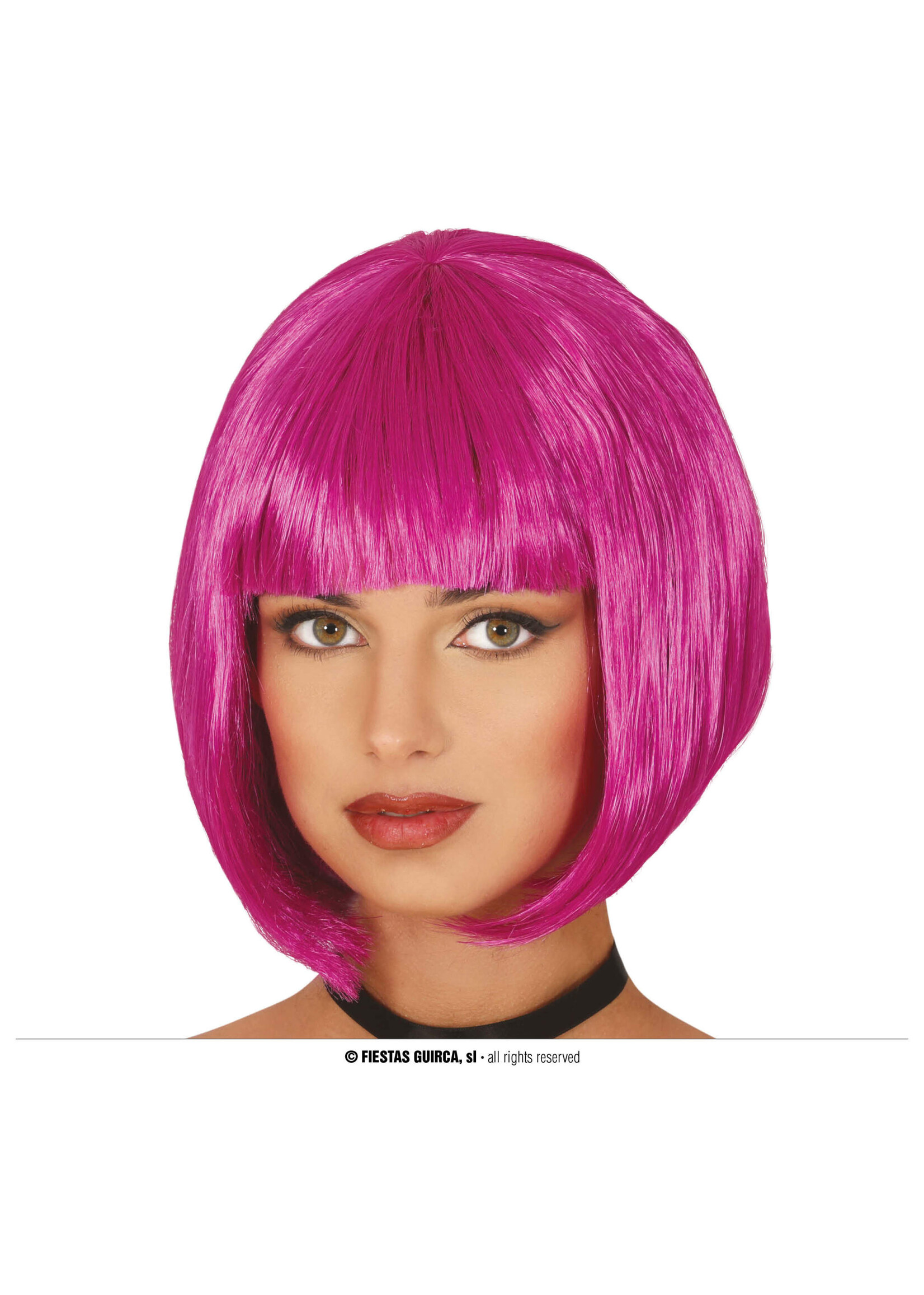 Feestkleding Breda Pruik dames paars