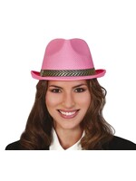 Fiestas Guirca Hoed gangster roze
