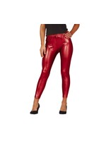 Feestkleding Breda Legging Metallic rood