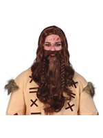 Feestkleding Breda Pruik Viking met baard