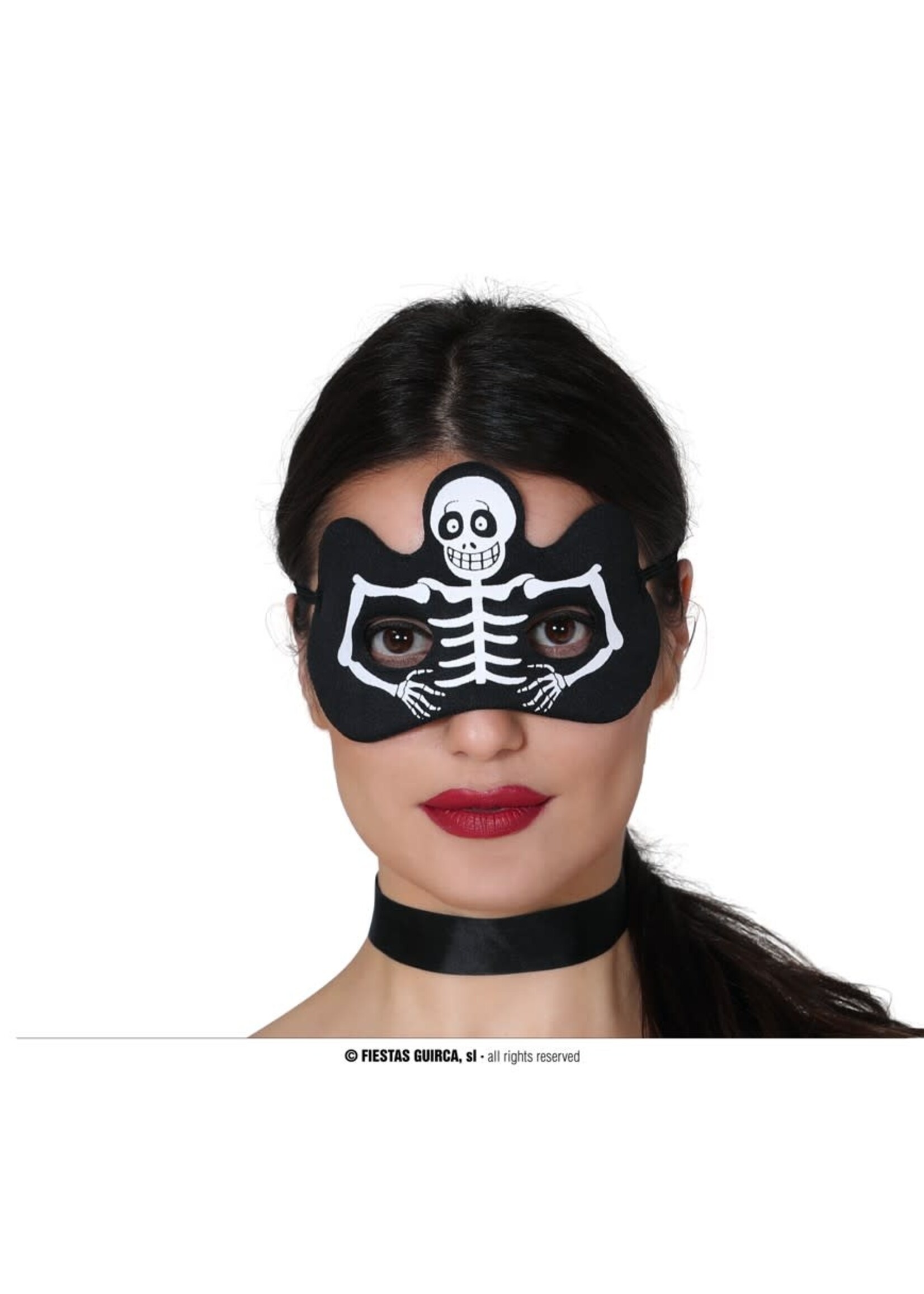 Fiestas Guirca Oogmasker skelet