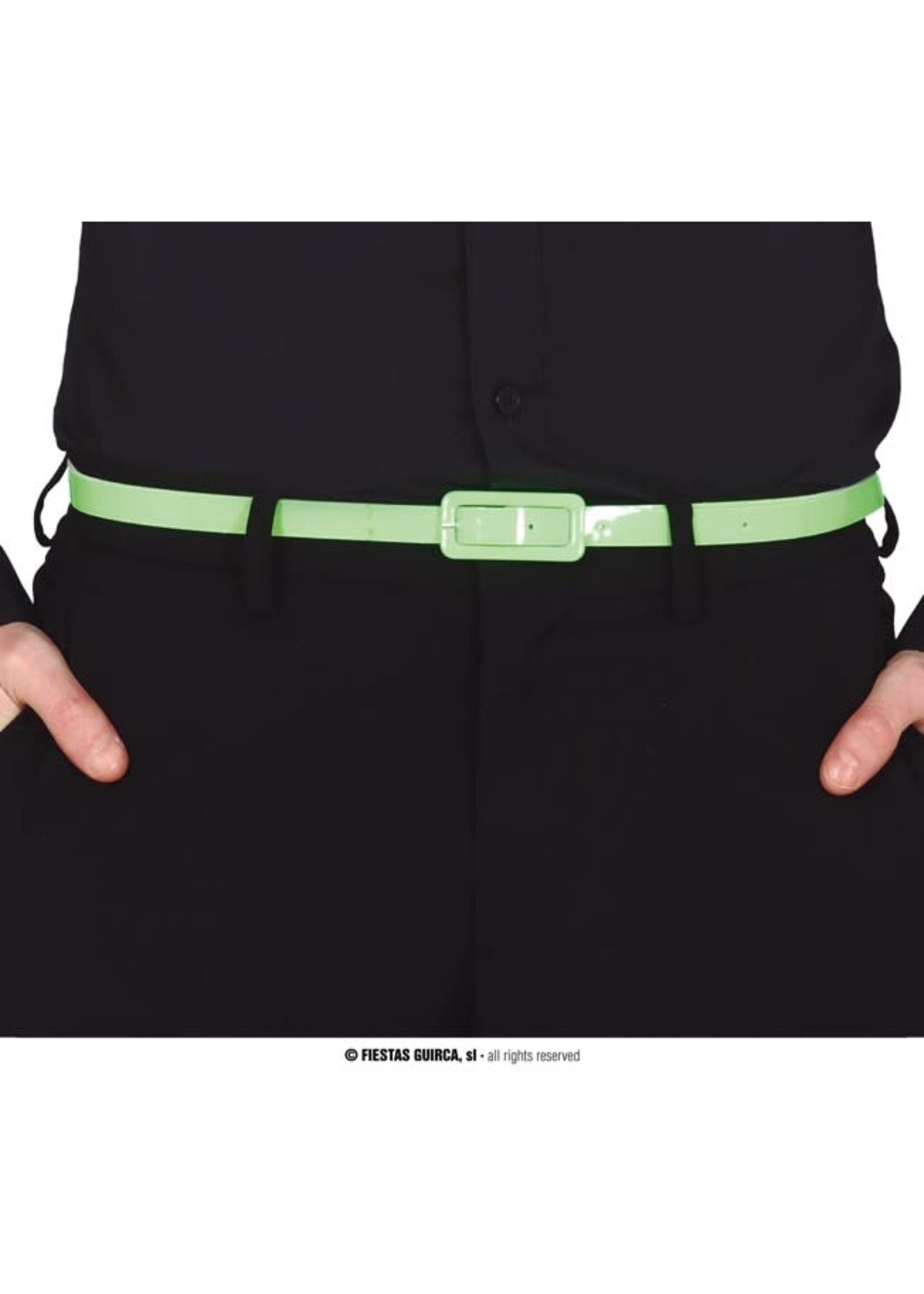 Feestkleding Breda Riem neon groen