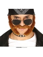 Fiestas Guirca Snor met bakkebaarden biker