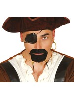 Fiestas Guirca Set piraten ooglapje en oorbel