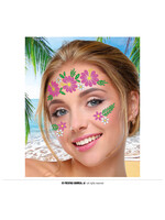 Fiestas Guirca Gezicht sticker bloemen