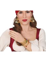 Feestkleding Breda Armband metaal zigeunerin