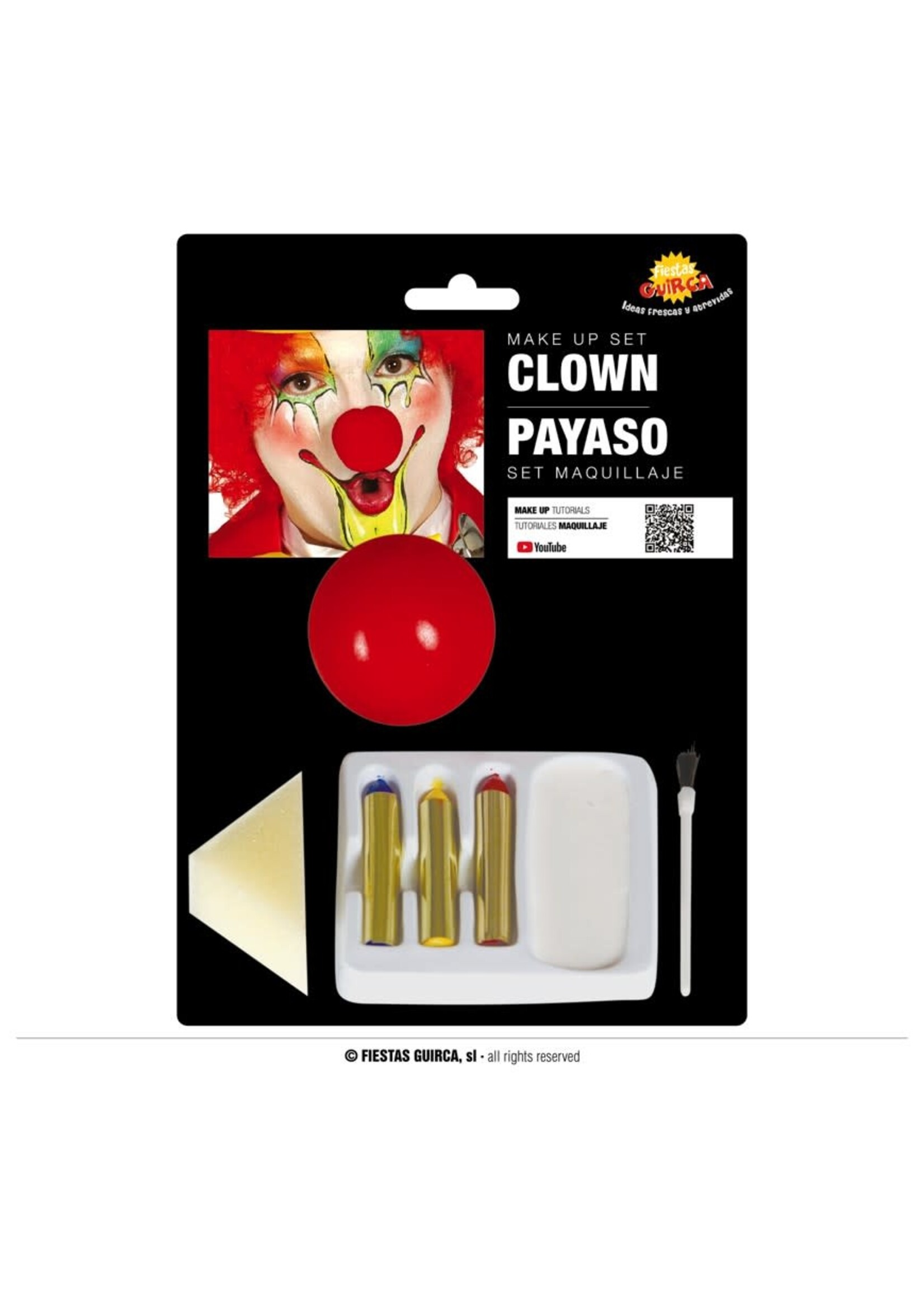 Fiestas Guirca Schmink clown pakket