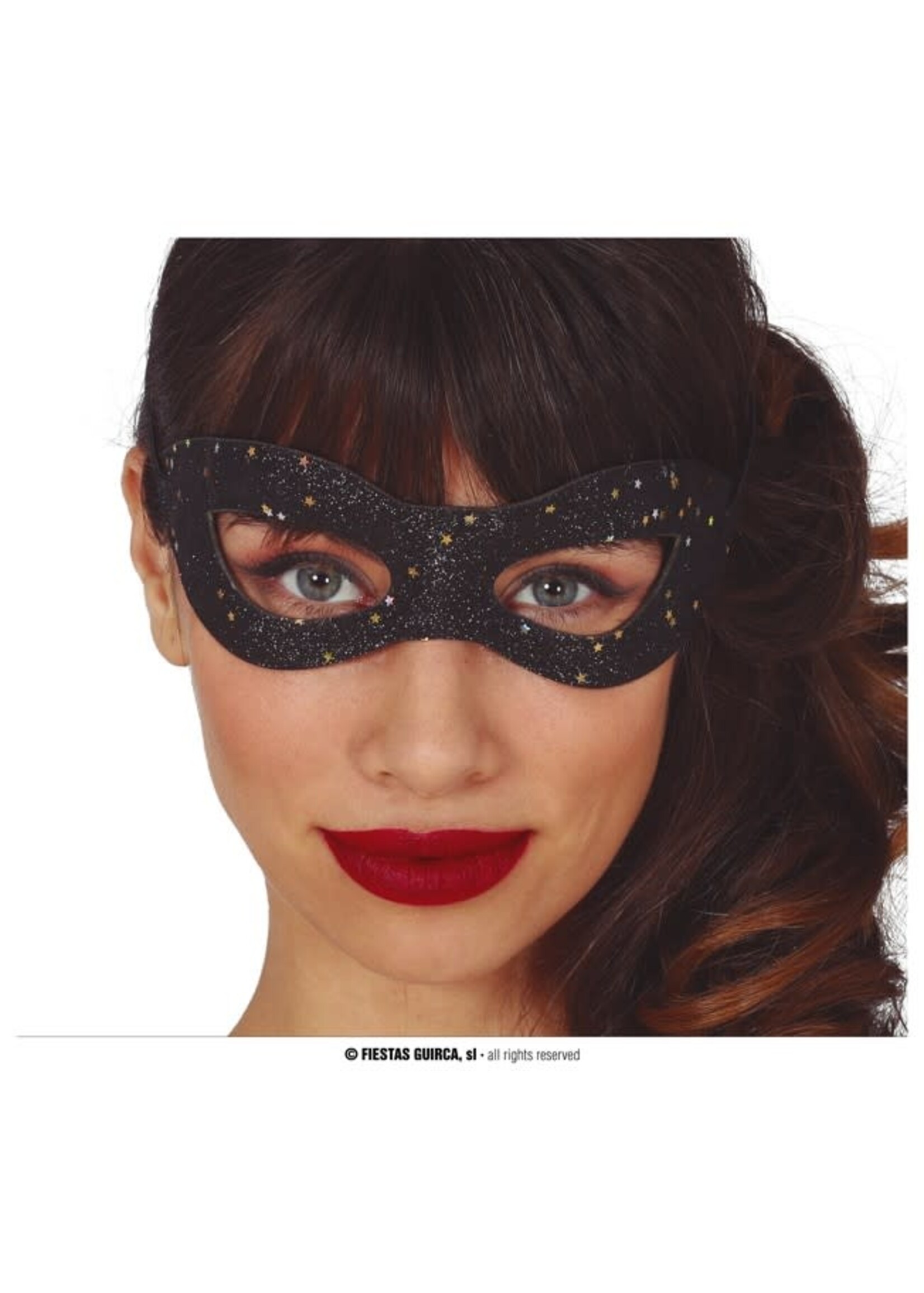 Feestkleding Breda Masker zwart