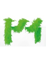 Feestkleding Breda Boa neon groen 180cm lang