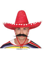 Fiestas Guirca Hoed sombrero rood