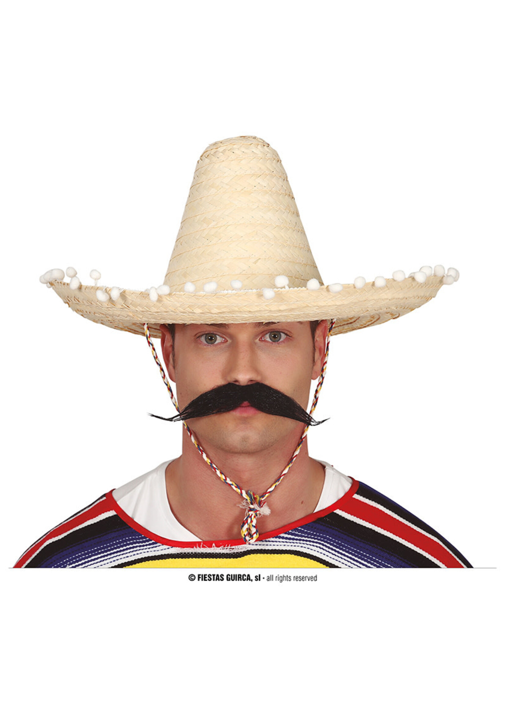 Fiestas Guirca Rieten sombrero 45 cm